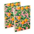 thumbnail image 1 of FORMRS 1-Subject Spiral Notebook 8" x 5" College Ruled 60 Refillable Sheet A5 Hard Cover, Pink Oranges, 1 of 7