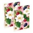 thumbnail image 1 of FORMRS 1-Subject Spiral Notebook 8" x 5" College Ruled 60 Refillable Sheet, Pink Raspberries, 1 of 7