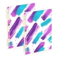 thumbnail image 1 of FORMRS 1-Subject Spiral Notebook 8" x 5" College Ruled 60 Refillable Sheet A5 Hard Cover, Purple Drawing, 1 of 7