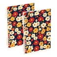 thumbnail image 1 of FORMRS 1-Subject Spiral Notebook 8" x 5" College Ruled 60 Refillable Sheet A5 Hard Cover, Red Floral, 1 of 7