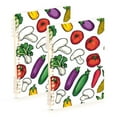 thumbnail image 1 of FORMRS 1-Subject Spiral Notebook 8" x 5" College Ruled 60 Refillable Sheet A5 Hard Cover, Red Vegetables Pattern, 1 of 7