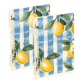 thumbnail image 1 of FORMRS 1-Subject Spiral Notebook 8" x 5" College Ruled 60 Refillable Sheet A5 Hard Cover, Retro Lemon Leaves, 1 of 7