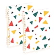 thumbnail image 1 of FORMRS 1-Subject Spiral Notebook 8" x 5" College Ruled 60 Refillable Sheet A5 Hard Cover, Retro Shapes, 1 of 7