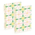thumbnail image 1 of FORMRS 1-Subject Spiral Notebook 8" x 5" College Ruled 60 Refillable Sheet A5 Hard Cover, Retro Yellow Stars, 1 of 7