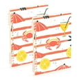 thumbnail image 1 of FORMRS 1-Subject Spiral Notebook 8" x 5" College Ruled 60 Refillable Sheet, Striped Crab, 1 of 7
