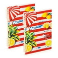 thumbnail image 1 of FORMRS 1-Subject Spiral Notebook 8" x 5" College Ruled 60 Refillable Sheet A5 Hard Cover, Striped Lemon, 1 of 7