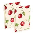 thumbnail image 1 of FORMRS 1-Subject Spiral Notebook 8" x 5" College Ruled 60 Refillable Sheet A5 Hard Cover, Watercolor Cherry, 1 of 7