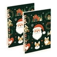 thumbnail image 1 of FORMRS 1-Subject Spiral Notebook 8" x 5" College Ruled 60 Refillable Sheet A5 Hard Cover, Whimsical Christmas, 1 of 7