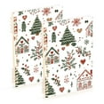thumbnail image 1 of FORMRS 1-Subject Spiral Notebook 8" x 5" College Ruled 60 Refillable Sheet, White Nordic Christmas House, 1 of 7