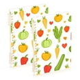 thumbnail image 1 of FORMRS 1-Subject Spiral Notebook 8" x 5" College Ruled 60 Refillable Sheet, White Vegetables Pattern, 1 of 7