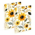 thumbnail image 1 of FORMRS 1-Subject Spiral Notebook 8" x 5" College Ruled 60 Refillable Sheet, White Watercolor Sunflowers, 1 of 7
