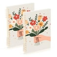 thumbnail image 1 of FORMRS 1-Subject Spiral Notebook 8" x 5" College Ruled 60 Refillable Sheet A5 Hard Cover, Yellow Cute Flower, 1 of 7