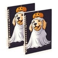 thumbnail image 1 of FORMRS 1-Subject Spiral Notebook 8" x 5" College Ruled 60 Refillable Sheet, Yellow Halloween Dog, 1 of 7