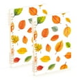 thumbnail image 1 of FORMRS 1-Subject Spiral Notebook 8" x 5" College Ruled 60 Refillable Sheet A5 Hard Cover, Yellow Leaves, 1 of 7