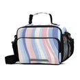 thumbnail image 1 of FORMRS Student Insulated Lunch Bag with Shoulder Strap Reusable Cooler Box for School, Abstract Pink, 1 of 9