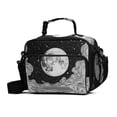 thumbnail image 1 of FORMRS Student Insulated Lunch Bag with Shoulder Strap Reusable Cooler Box for School, Black Moon, 1 of 9