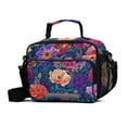 thumbnail image 1 of FORMRS Student Insulated Lunch Bag with Shoulder Strap Reusable Cooler Box for School, Blooming Flowers Pattern, 1 of 9
