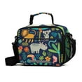 thumbnail image 1 of FORMRS Student Lunch Bag Insulated Reusable Cooler Box with Zipper Pockets, Cartoon Animals, 1 of 9