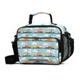 thumbnail image 1 of FORMRS Student Insulated Lunch Bag with Shoulder Strap Reusable Cooler Box for School, Cartoon Train Pattern, 1 of 9