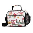thumbnail image 1 of FORMRS Student Lunch Bag Insulated Reusable Cooler Box with Zipper Pockets, Christmas Penguin, 1 of 9