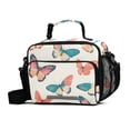 thumbnail image 1 of FORMRS Student Insulated Lunch Bag with Shoulder Strap Reusable Cooler Box for School, Colorful Butterflies, 1 of 9