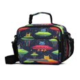 thumbnail image 1 of FORMRS Student Insulated Lunch Bag with Shoulder Strap Reusable Cooler Box for School, Colorful Space Cat, 1 of 9