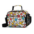 thumbnail image 1 of FORMRS Student Insulated Lunch Bag with Shoulder Strap Reusable Cooler Box for School, Colorful Stars, 1 of 9