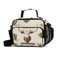 thumbnail image 1 of FORMRS Student Lunch Bag Insulated Reusable Cooler Box with Zipper Pockets, Cowboy Pattern, 1 of 9