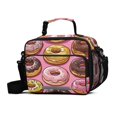 thumbnail image 1 of FORMRS Student Insulated Lunch Bag with Shoulder Strap Reusable Cooler Box for School, Cute Doughnuts Pattern, 1 of 9