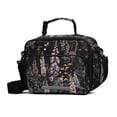 thumbnail image 1 of FORMRS Student Insulated Lunch Bag with Shoulder Strap Reusable Cooler Box for School, Dark Flowers Pattern, 1 of 9