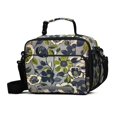 thumbnail image 1 of FORMRS Student Insulated Lunch Bag with Shoulder Strap Reusable Cooler Box for School, Green Floral, 1 of 9