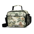 thumbnail image 1 of FORMRS Student Insulated Lunch Bag with Shoulder Strap Reusable Cooler Box for School, Green Mountain Pattern, 1 of 9