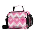thumbnail image 1 of FORMRS Student Lunch Bag Insulated Reusable Cooler Box with Zipper Pockets, Heart Geometric, 1 of 9
