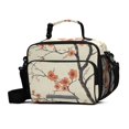 thumbnail image 1 of FORMRS Student Insulated Lunch Bag with Shoulder Strap Reusable Cooler Box for School, Light Red Flowers, 1 of 9