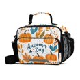 thumbnail image 1 of FORMRS Student Lunch Bag Insulated Reusable Cooler Box with Zipper Pockets, Pumpkins Pattern, 1 of 9