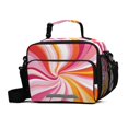 thumbnail image 1 of FORMRS Student Insulated Lunch Bag with Shoulder Strap Reusable Cooler Box for School, Swirling Lines, 1 of 9