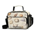 thumbnail image 1 of FORMRS Student Lunch Bag Insulated Reusable Cooler Box with Zipper Pockets, Watercolor Seashells, 1 of 9