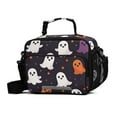 thumbnail image 1 of FORMRS Student Lunch Bag Insulated Reusable Cooler Box with Zipper Pockets, White Halloween Ghosts, 1 of 9