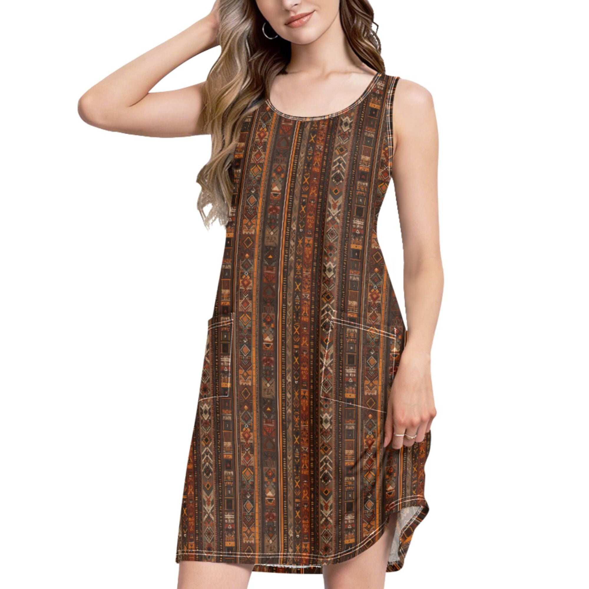 brown tribal dress Long Tribal Hemp Tunic Top Asymmetrical Short Brown Hemp Dress Primitive Tribal Craft