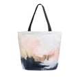thumbnail image 1 of FORMRS Womens Canvas Tote Bag with Zipper Inner Pocket Shoulder Handbag, Abstract Landscape, 1 of 7
