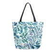 thumbnail image 1 of FORMRS Womens Canvas Tote Bag with Zipper Inner Pocket Shoulder Handbag, Beautiful Leaves Pattern, 1 of 7