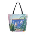 thumbnail image 1 of FORMRS Womens Canvas Tote Bag with Zipper Inner Pocket Shoulder Handbag, Boat Seaside, 1 of 7