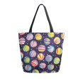 thumbnail image 1 of FORMRS Womens Canvas Tote Bag with Zipper Inner Pocket Shoulder Handbag, Colorful Candies, 1 of 7