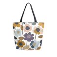 thumbnail image 1 of FORMRS Womens Canvas Tote Bag with Zipper Inner Pocket Shoulder Handbag, Colorful Floral, 1 of 7