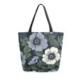 thumbnail image 1 of FORMRS Womens Canvas Tote Bag with Zipper Inner Pocket Shoulder Handbag, Dark Floral, 1 of 7