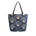thumbnail image 1 of FORMRS Womens Canvas Tote Bag with Zipper Inner Pocket Shoulder Handbag, Elegance Art Pattern, 1 of 7