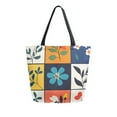 thumbnail image 1 of FORMRS Womens Canvas Tote Bag with Zipper Inner Pocket Shoulder Handbag, Floral Patterns, 1 of 7