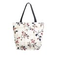 thumbnail image 1 of FORMRS Womens Canvas Tote Bag with Zipper Inner Pocket Shoulder Handbag, Floral Plaid, 1 of 7