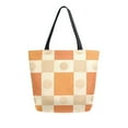 thumbnail image 1 of FORMRS Womens Canvas Tote Bag with Zipper Inner Pocket Shoulder Handbag, Geometric Pattern, 1 of 7
