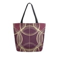 thumbnail image 1 of FORMRS Womens Canvas Tote Bag with Zipper Inner Pocket Shoulder Handbag, Gold Abstract Pattern, 1 of 7